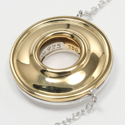 Tiffany & Co Magic Circle Silver 925 X 18K Yellow Gold Ladies 3.5g Necklace
