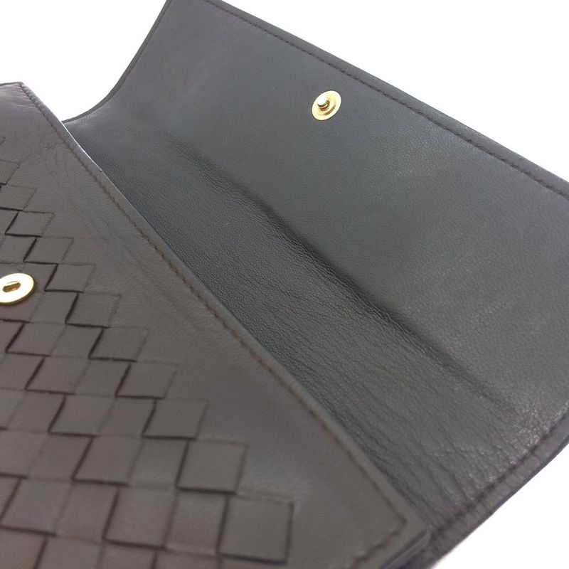 Bottega Veneta Intrecciato Long Wallet Leather 150509 Brown