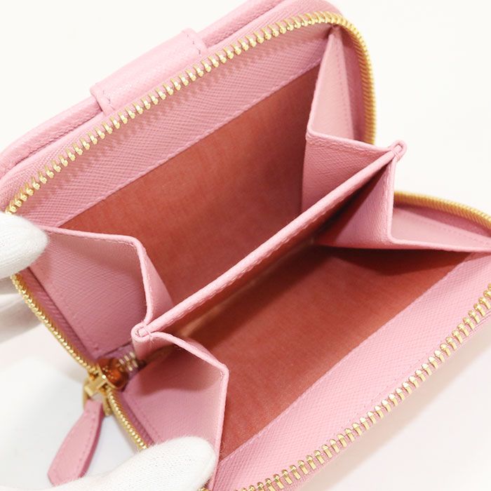 Prada Bifold Wallet Saffiano Leather Women