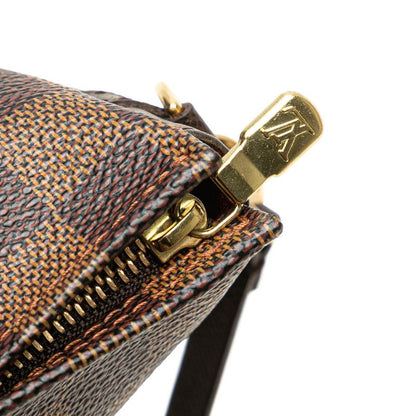 Louis Vuitton Damier Trousse Makeup Accessories Pouch Handbag N51982 Brown PVC