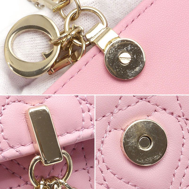 Dior MISS DIOR Chain Pouch Heart Pink Cannage Limited Edition