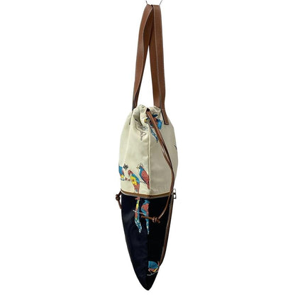 Loewe Tote Bag - Ivory X Dark Navy X Multi Paula's Ibiza / Bird / 2-way /