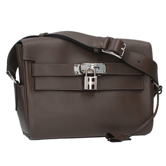 Hermes Kelly Messenger PM Engraved B Svhardware Leather Shoulder Bag Men PM