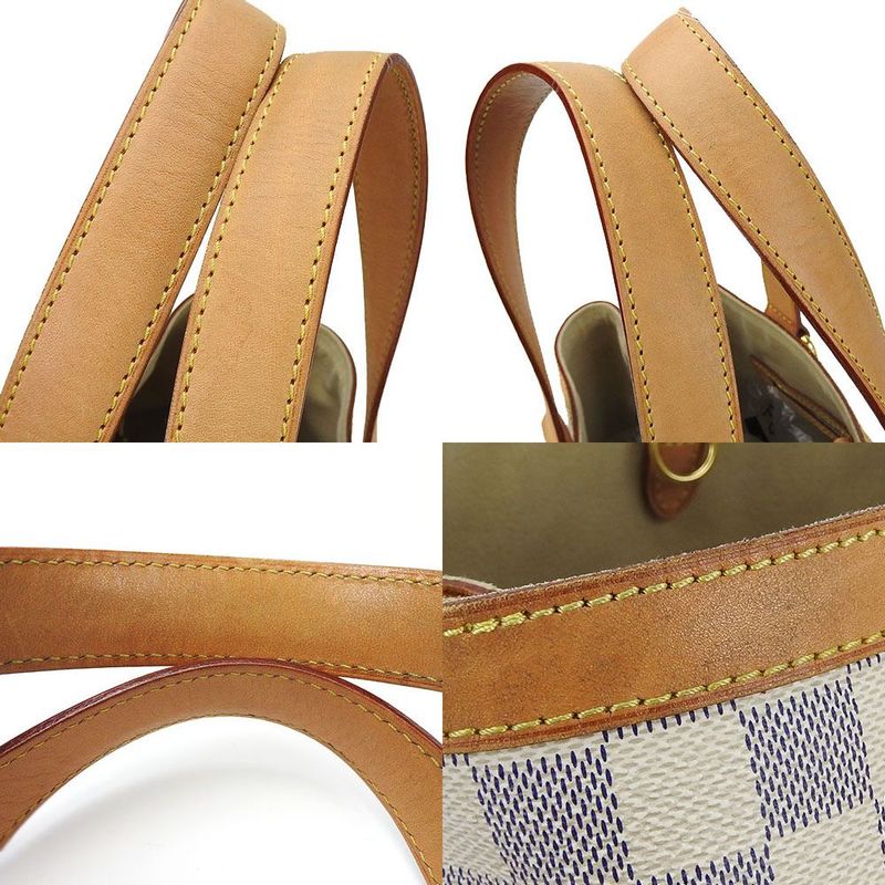 Louis Vuitton Tote Bag Shoulder Hampstead PM N51207 Damier Azure Gold Hardware