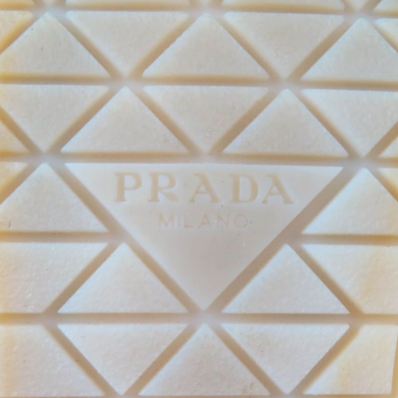 Prada 1d222n Triangle Logo Suede Leather Loafers Navy 35.5 With Box And Storage