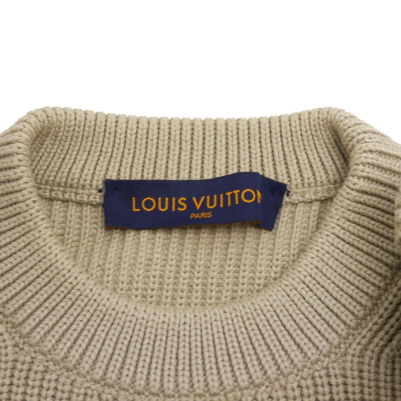 Louis Vuitton Stitched Teddy Crewneck Knit Hkn66wtby S