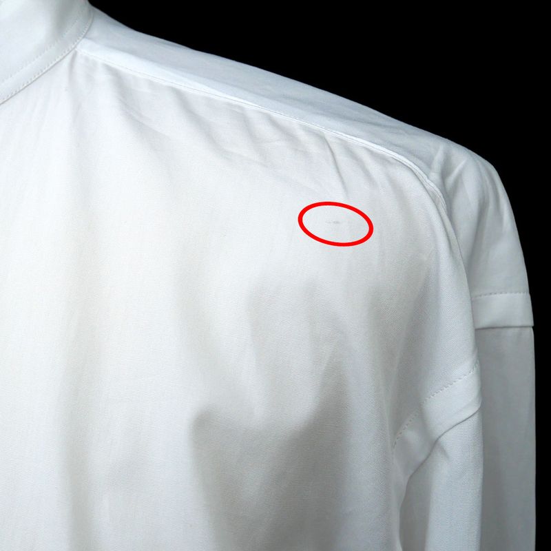 Dior Blouse No Color Bi-white 34 Hachi Logo Embroidery Long Sleeve