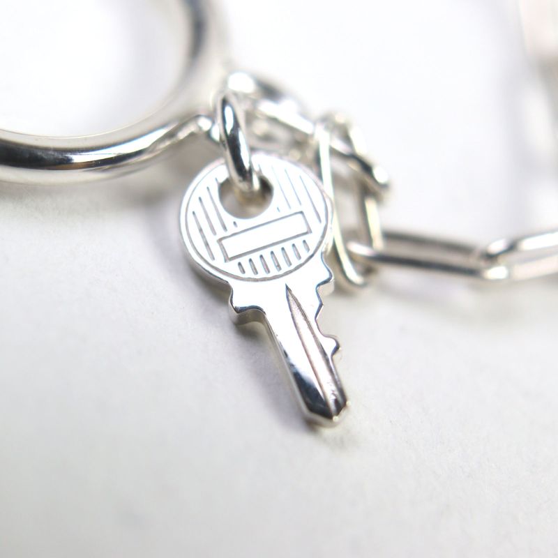 Hermes Alfa Kelly Ag925 Clochette Cadenas Double Ring - Ring Accessory Silver