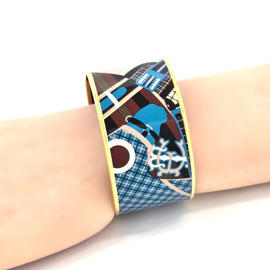 Hermes Emailles TGM Bangle Bracelet Approx 195cm (768in) Around The Wrist Horse