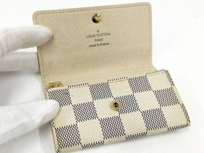 Louis Vuitton Multicles 6 6-ribbon Key Case Damier Azure N61745