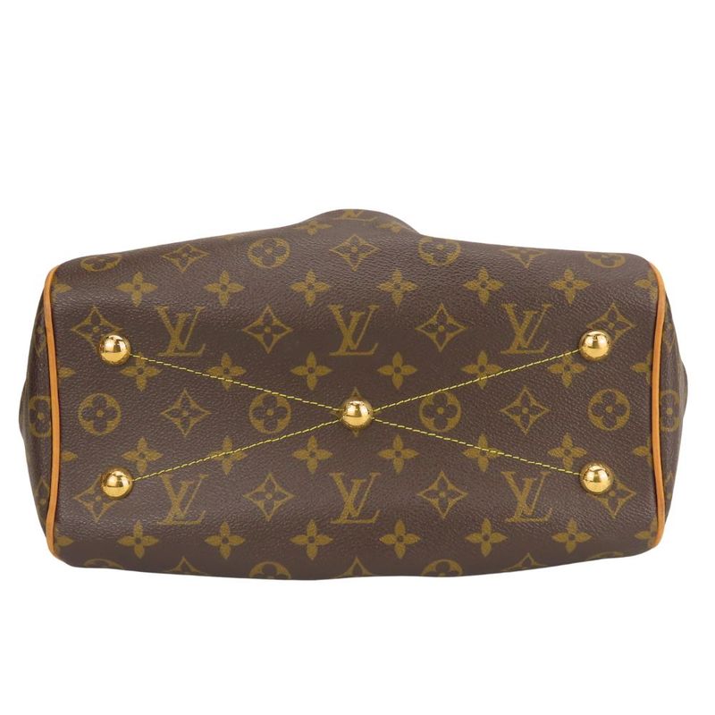 Louis Vuitton Handbag Tivoli PM M40143 Monogram Nubuck Brown LV Ladies Women