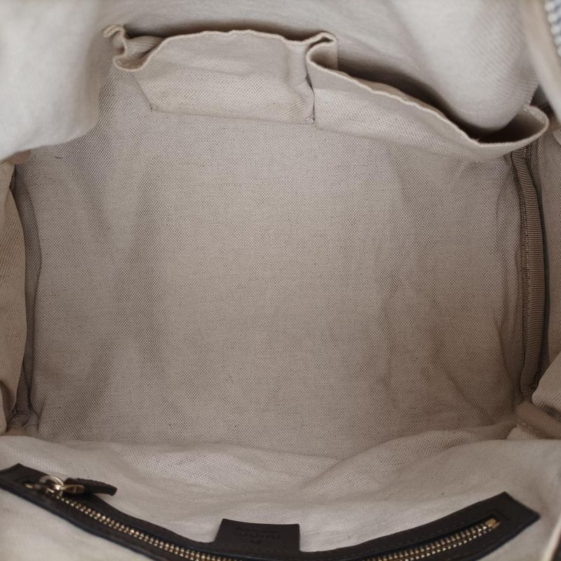 Guccisherry Line Beige And Green And Red Canvas And Leather 247205g010955325