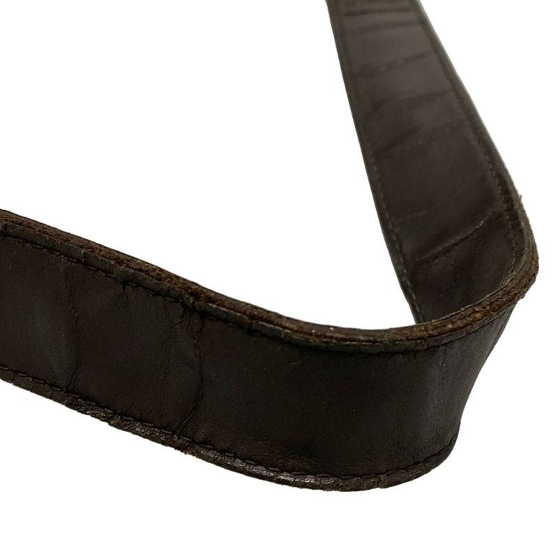 Bottega Veneta Shoulder Bag Intrecciato 113038 Dark Brown Leather