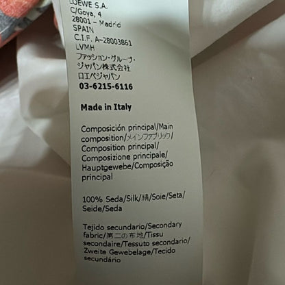 Loewe Long Sleeve Shirt Blouse Size 34 S Women - Orange X White X Multi