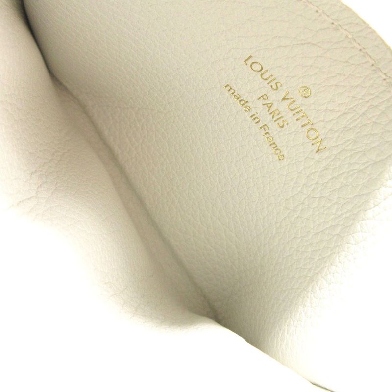 Louis Vuitton Porte Cult Lock Me M68727 Card Case Calf Leather White LV 0371