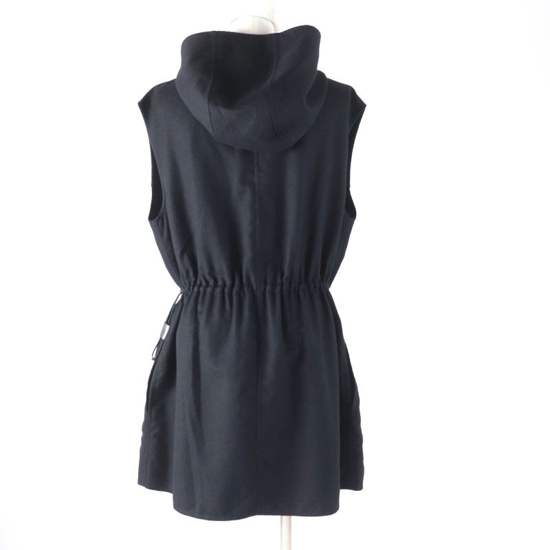 Hermes 22SS 2e0145di Cashmere Silk Blend With Serie Buttons Leather Use Logo