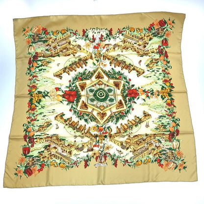 Hermes Silk Scarf Carre90 Au Pays de Cocagne "in Paradise"