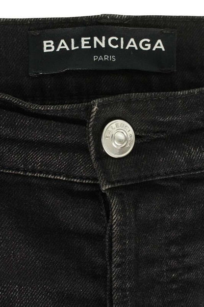 Balenciaga 509121 Txe12 Knee Crush Skinny Denim Pants Men's 29