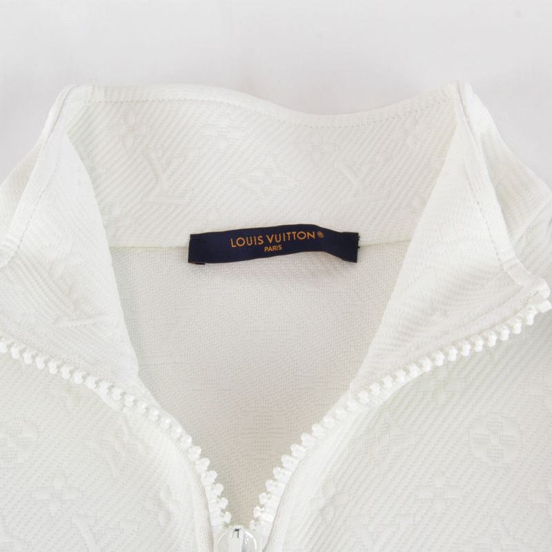 Louis Vuitton Rm231q XHM Hjy45w Monogram Track Jacket White Polyester/nylo