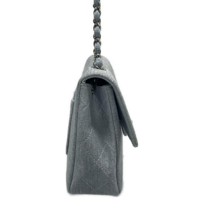 Chanel Shoulder Bag Single Flap Matelasse Light Blue Chain Shoulder/silver