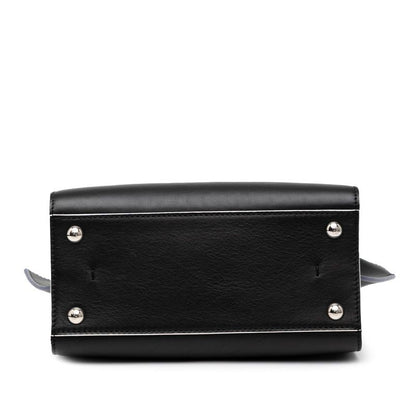 Fendi Mini Troisage Handbag Shoulder Bag 2WAY 8bh333 Black Calf Women Fendi