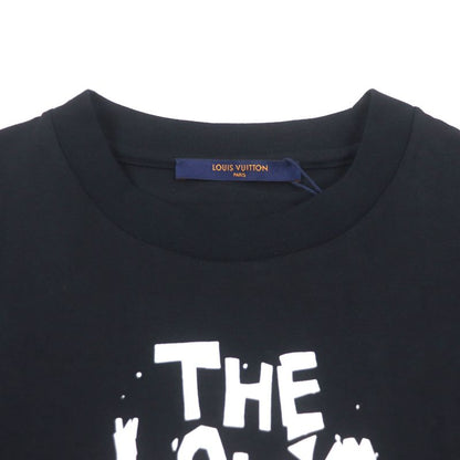 Louis Vuitton 23ss 100% Cotton LV Concert Print Inside Out Short Sleeve Black