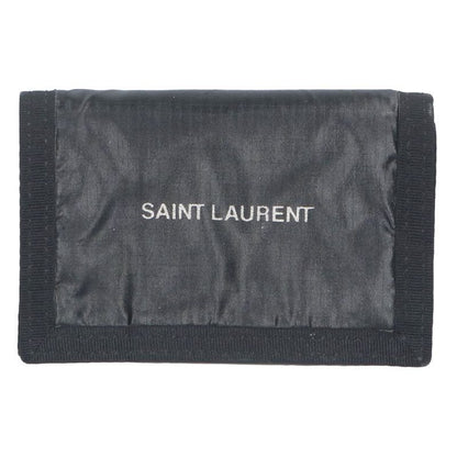 Saint Laurent Paris 588188-ho23z-1054 Logo Print Trifold Wallet For Men