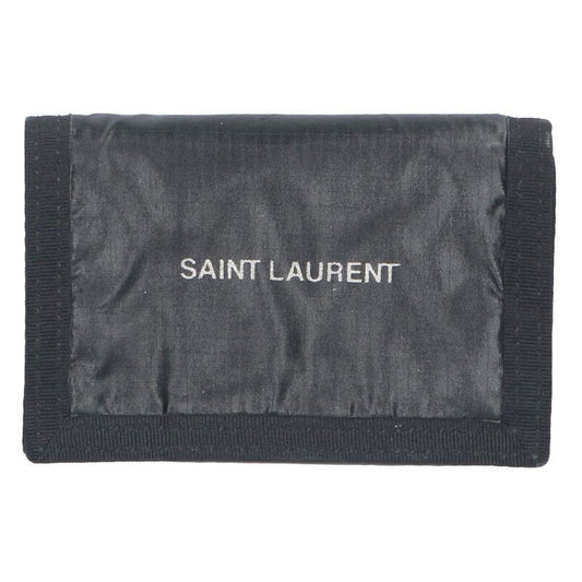 Saint Laurent Paris 588188-ho23z-1054 Logo Print Trifold Wallet For Men