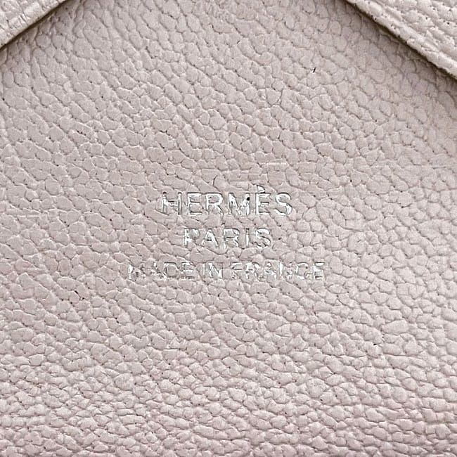 Hermes Bifold Wallet Calvi Duo Pink Mauve Le Pere