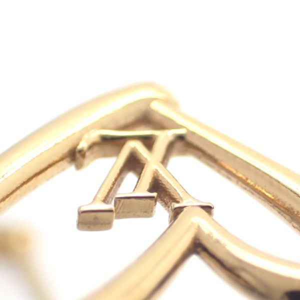 Louis Vuitton Book De Reuil Heart Fallen Love PM Earrings M00463 Gold Color GP