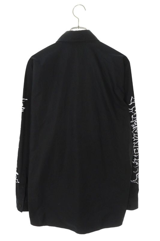Balenciaga 773374 Tpm23 DIY Metal Logo Print Long Sleeve Shirt Men's 2