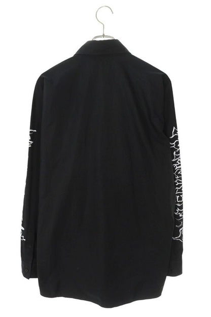 Balenciaga 773374 Tpm23 DIY Metal Logo Print Long Sleeve Shirt Men's 2