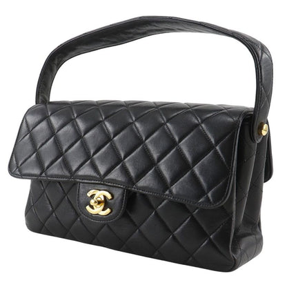 Chanel Double Face Matelasse Lambskin Black Ladies Handbag
