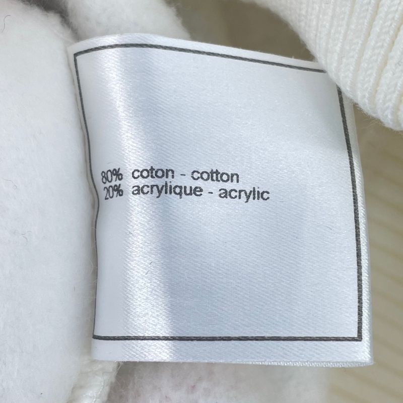 Chanel Mademoiselle Sweatshirt Top 01A Size 38 White X Red