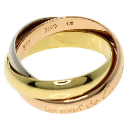 Cartier Trinity #48 Ring 18K Yellow Gold 18K White Gold 18K Pink Gold Ladies