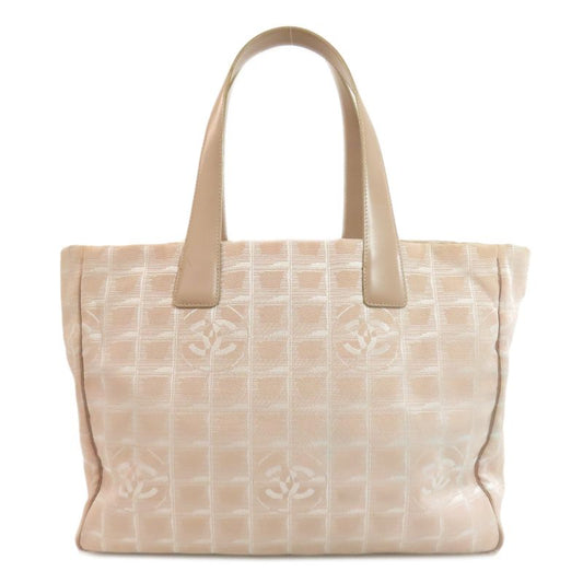 Chanel New Travel Line MM Tote Bag Nylon Jacquard Women