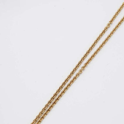 Christian DIOR Necklace GP Gold Color Approx 23.5g Accessories With Box 22k213-3