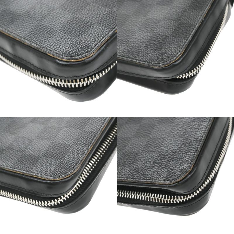 Louis Vuitton Zippy XL Long Wallet Travel Case Damier Graphite N41503 86ka880
