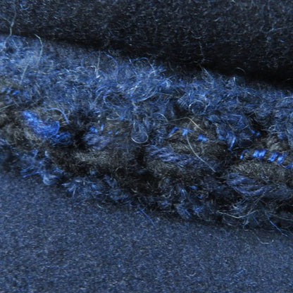 CHANEL 2019 19V With Coco Mark Tweed Use Cassock Dark Navy S Made In Germany