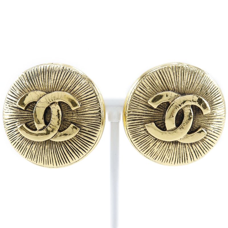 Chanel Coco Mark Gold Plated Ladies 30.0g Earring