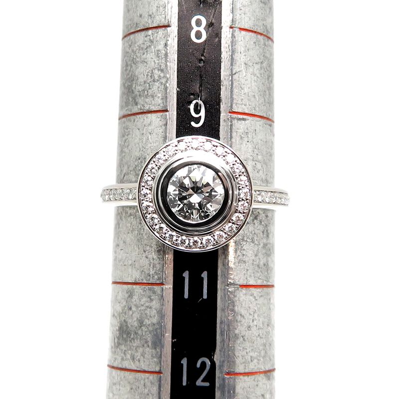 Cartier Diamond Halo Platinum Ring