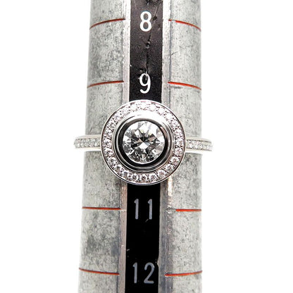 Cartier Diamond Halo Platinum Ring