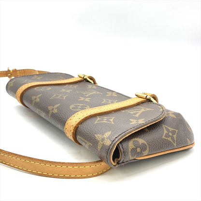 Louis Vuitton Pochette Marel Shoulder Bag Monogram Canvas M51159 Brown Gold