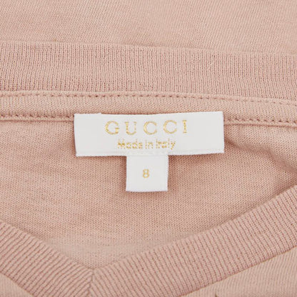 Gucci Star Print V-neck Short Sleeve T-shirt Size: 8 Pink Multicolor Cotton