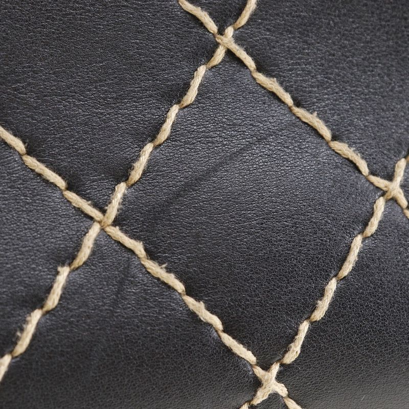 Chanel Wild Stitch Coco Mark Calf Black Women's Handbag