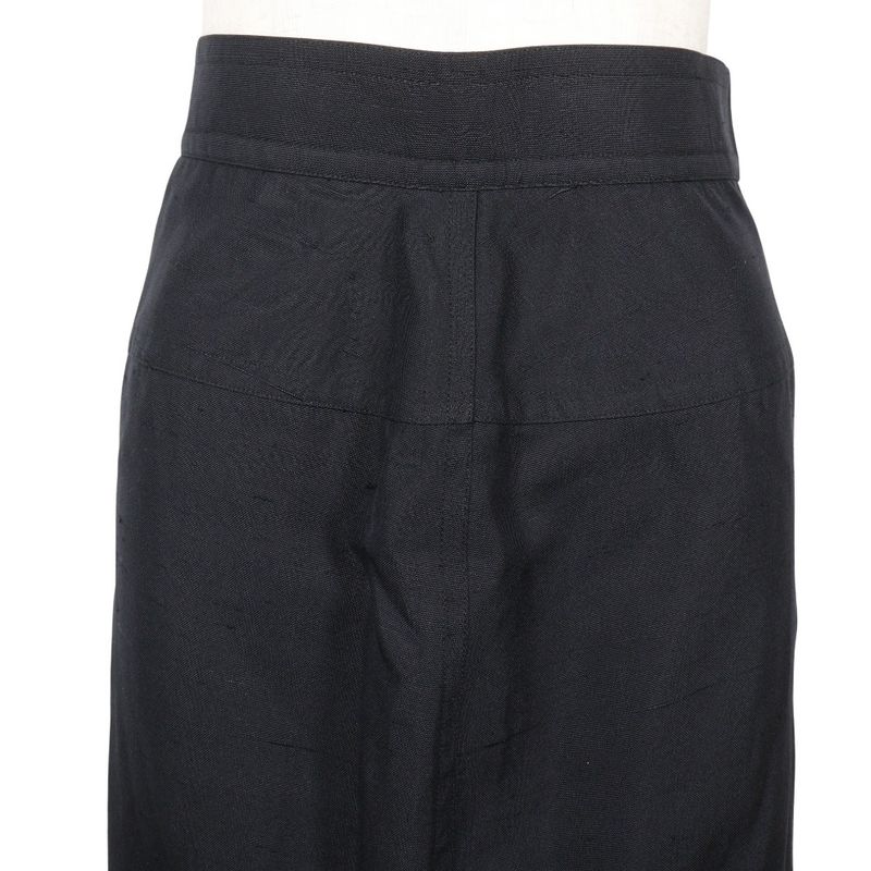 Chanel Cotton Black Women's Skirt