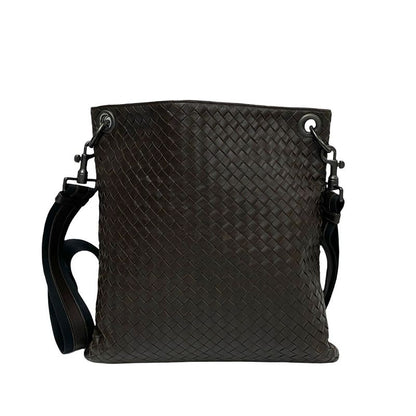 Bottega Veneta Intrecciato Leather Shoulder Bag Sacoche