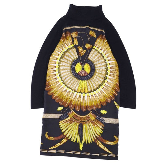 Hermes Dress High Neck Knit Silk Switch Total