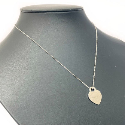 Tiffany & Co Silver Return to Heart Necklace 3.8g 925 Engraved 414020 Necklace