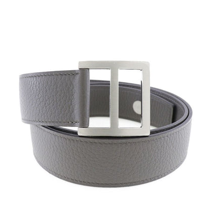 Hermes Serie Taurillon Clemence Etang Gray A Men's Belt